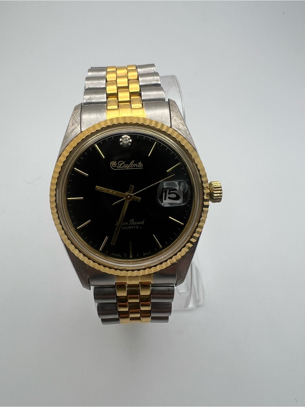 Lucien piccard Two-Tone Black Dial Wristwatch with Date Window - Picture 4 of 7